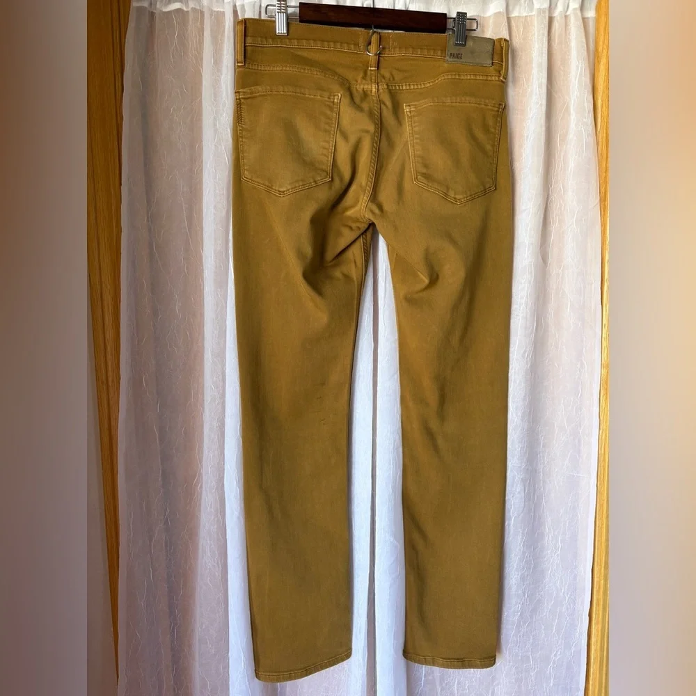 Paige Lennox Slim Transcend Women’s Jeans-Size: 31-Color: Gold-Preowned - Picture 2 of 12
